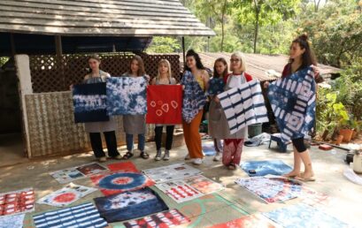 LISAA Bangalore and LISAA France Students took part in textile workshops