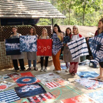 LISAA Bangalore and LISAA France Students took part in textile workshops