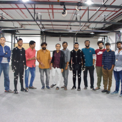 Motion Capture Studio Visit by Animation Students