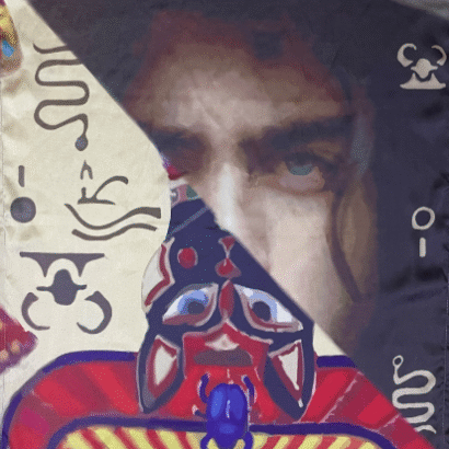 SCARVES with Egyptian motifs