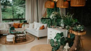 Bohemian style interior design 