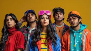 Gen Z fashion students exploring modern Indian fashion styles
