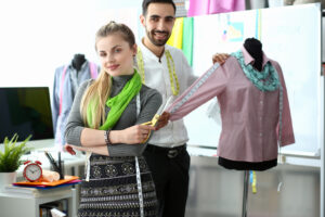 Student learning fashion design and exploring entrepreneurship