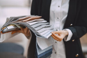 Different types of pleats in fashion design, including knife, box, and accordion pleats